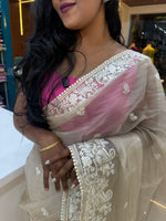 Cream Tissue Shimmer with Sequin Saree 69