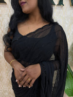 Black Katdana Work Designer Saree 90