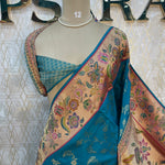 Blue Banarasi Chiniya Silk Saree 320