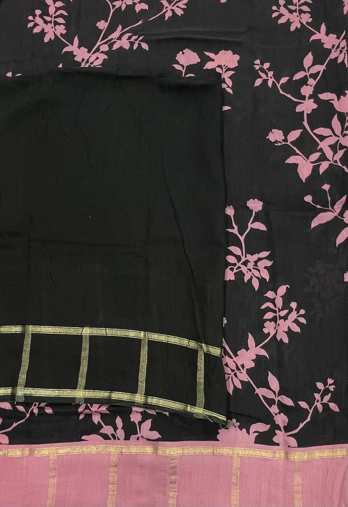 Baby Pink Assam Silk Saree 23