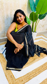 Black Semi Silk Saree 105