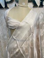 Cream Crepe Kota Checks Saree 66