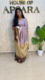 Onion Pink Matka Tussur with Satin Border Saree 14