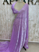 Lilac Katdana Work Designer Saree 87