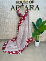 Red ZariKota Check’s Saree 89