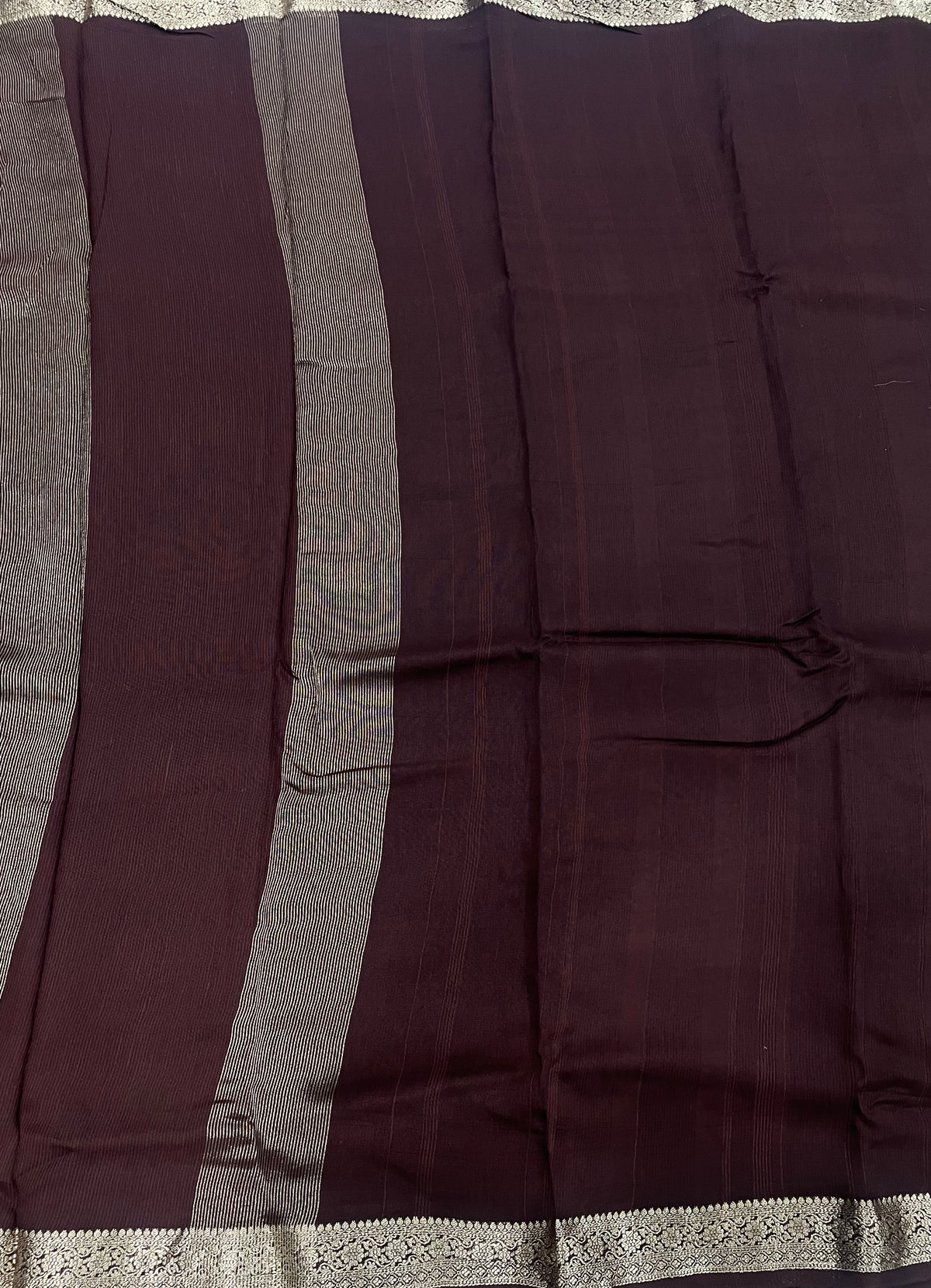 Brown Semi Crepe Saree 34