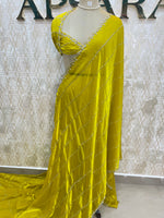 Yellow Katdana Work Designer Saree 86