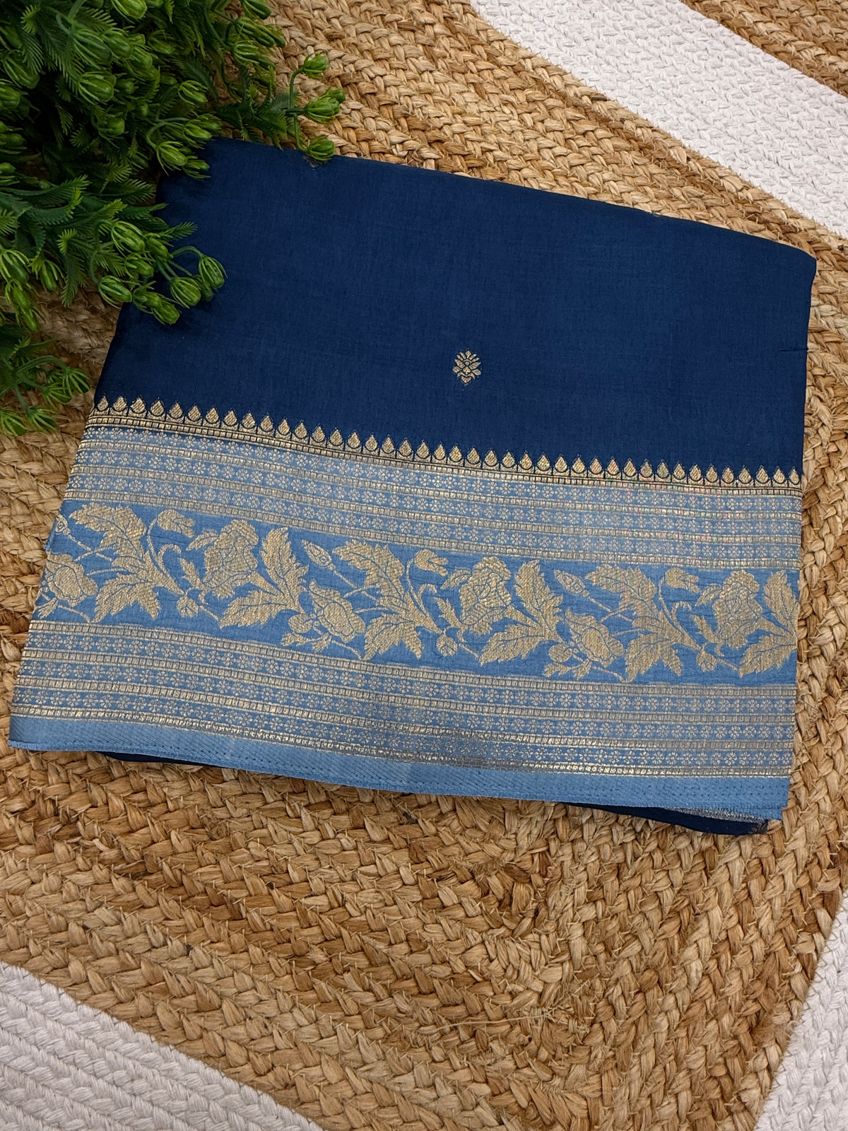 Royal Blue Semi Silk Saree 25