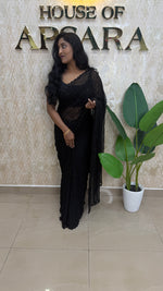 Black Katdana Work Designer Saree 90
