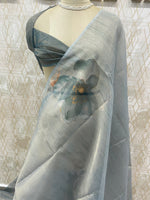 Gravy Tissue Floral Print Saree 35