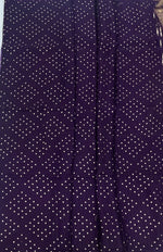 Lilac n Purple Checks Cotton Silk Saree 13