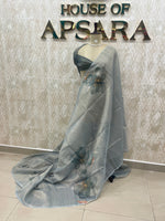 Gravy Tissue Floral Print Saree 35