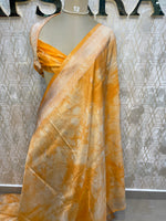 Orange Banarasi Soft Crush Tissue Saree 68