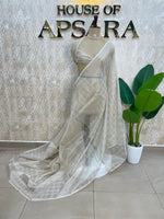 Cream Tissue Saree 306