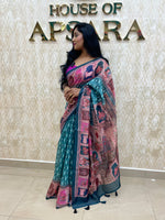 Green Mul Cotton Kalamkari Print Saree 53