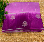 Pink Matka Silk with Satin Border Saree 14