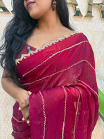 Red Katdana Work Designer Saree 86