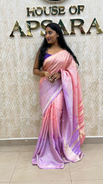 Peach n Lilac Soft Tissue Contemporary Design Saree 30