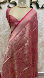 Pink Banarasi Soft Tissue Saree 30