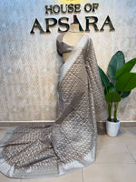 Brown Kora Jamdani Saree 204
