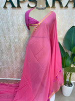 Pink Mul Cotton Saree 101