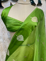 Green Cotton Kota Checks Saree 66