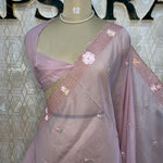 Pink Organza Saree 321