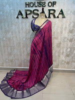 Pink Assam Silk With Shibori Dyeing Saree 23