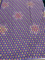 Purple Lenin Cotton Floral Print Saree 19