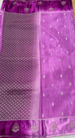 Pink Matka Silk with Satin Border Saree 14