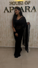 Black Katdana Work Designer Saree 90