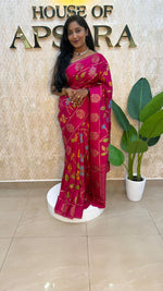 Pink Soft Tussur Floral Saree 63