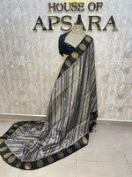 Black Tussur Digital Print Saree 71