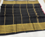 Red Pure Mysore Silk Crepe Saree 01