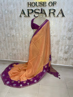 Orange n Wine Tussur Saree 36
