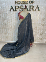 Black Soft Tissue Saree 82