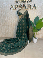 Green Banarasi Tussur Saree 102