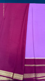 Onion Pink Pure Mysore Silk Crepe Saree 01