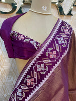 Purple Banarasi Soft Tissue Saree 200