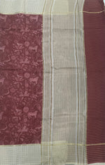 Pink n Cream Assam Silk Saree 23