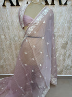 Baby Pink Tissue Shimmer with Sequin Saree 69