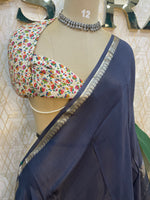 Grey Semi Silk Saree 105