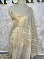Cream Cotton Kota Checks Saree 66