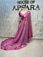 Pink Cotton Kota Checks Saree 66