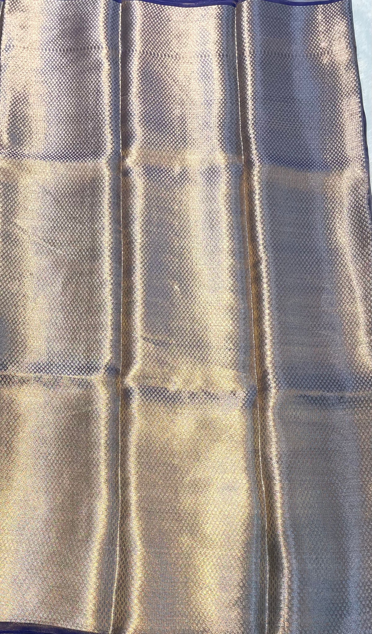 Purple Pure Tissue Organza Saree 11