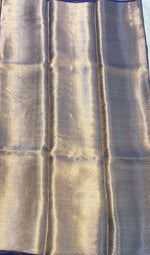 Purple Pure Tissue Organza Saree 11