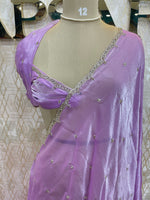 Lilac Katdana Work Designer Saree 87
