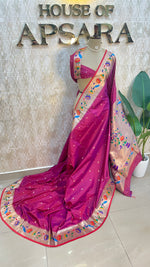 Pink Soft Silk Paithani Saree 99