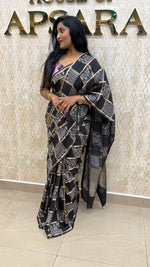 Black Assam Silk Saree 23