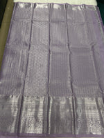 Lilac Brocade Semi Kanchi Tissue Saree